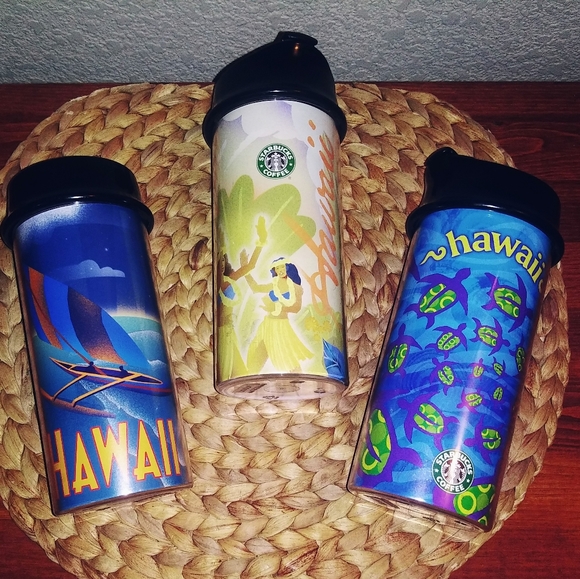 Vintage Starbucks Hawaiian tumblers